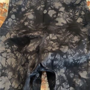 Lululemon Black Tie-Dye Leggings